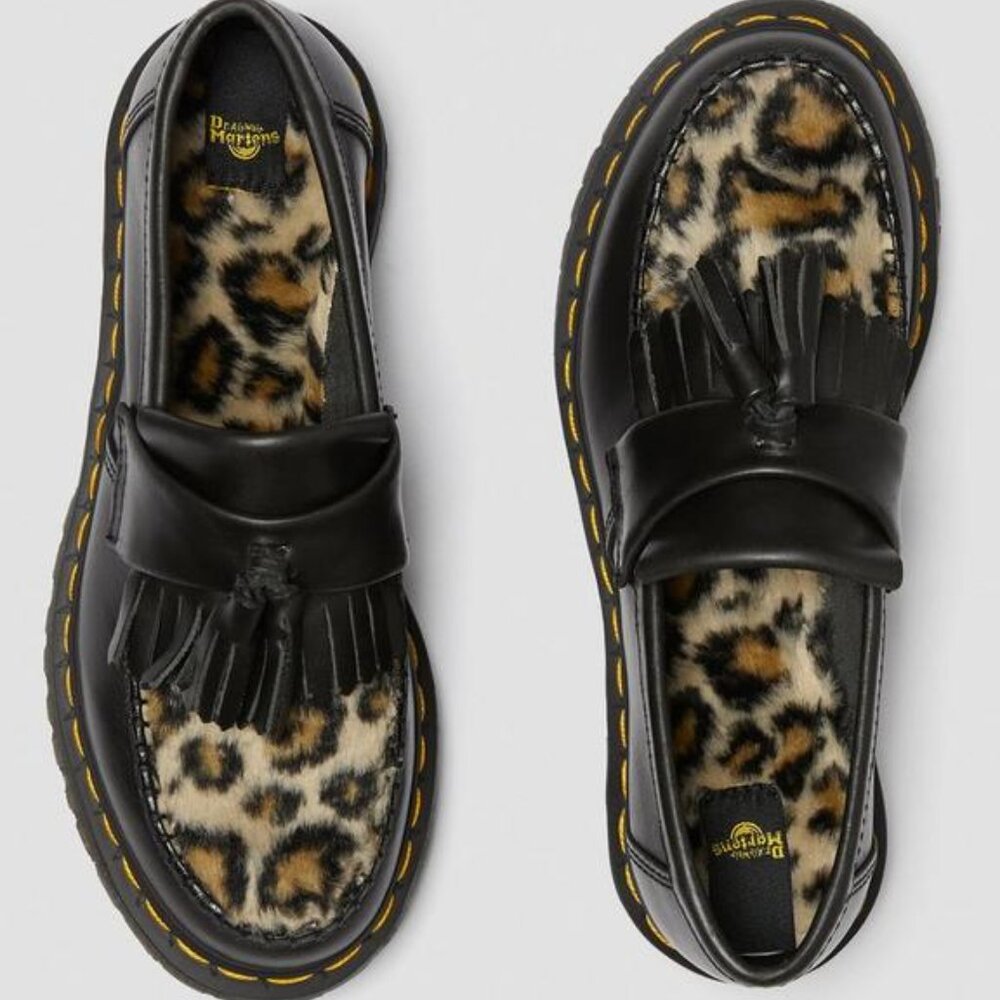 Dr. Marten Adrian Tassel Loafers - leopard 7 USL